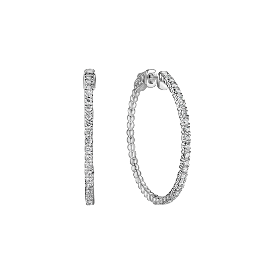 Náušnice s diamanty Tenderness Circle