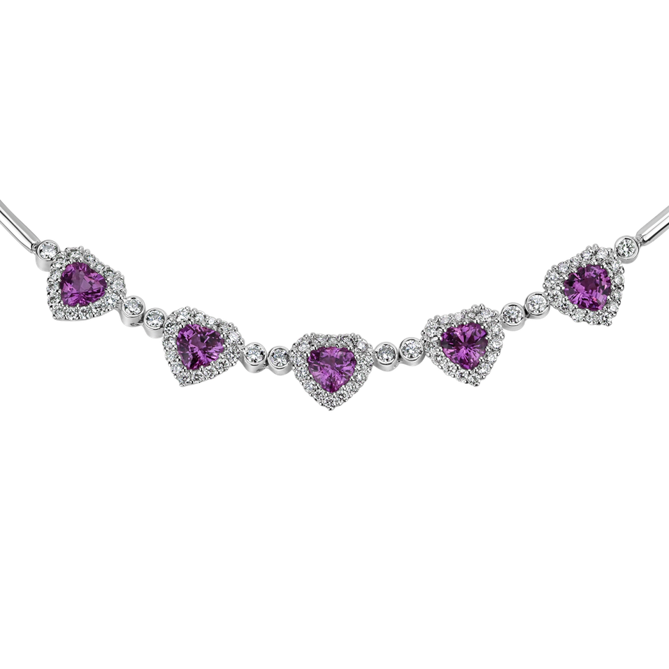 Náhrdelník s diamanty a safíry Posh Allegory