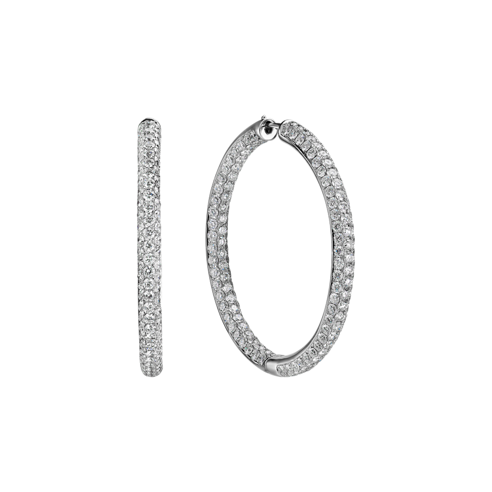 Náušnice s diamanty Midnight Shine