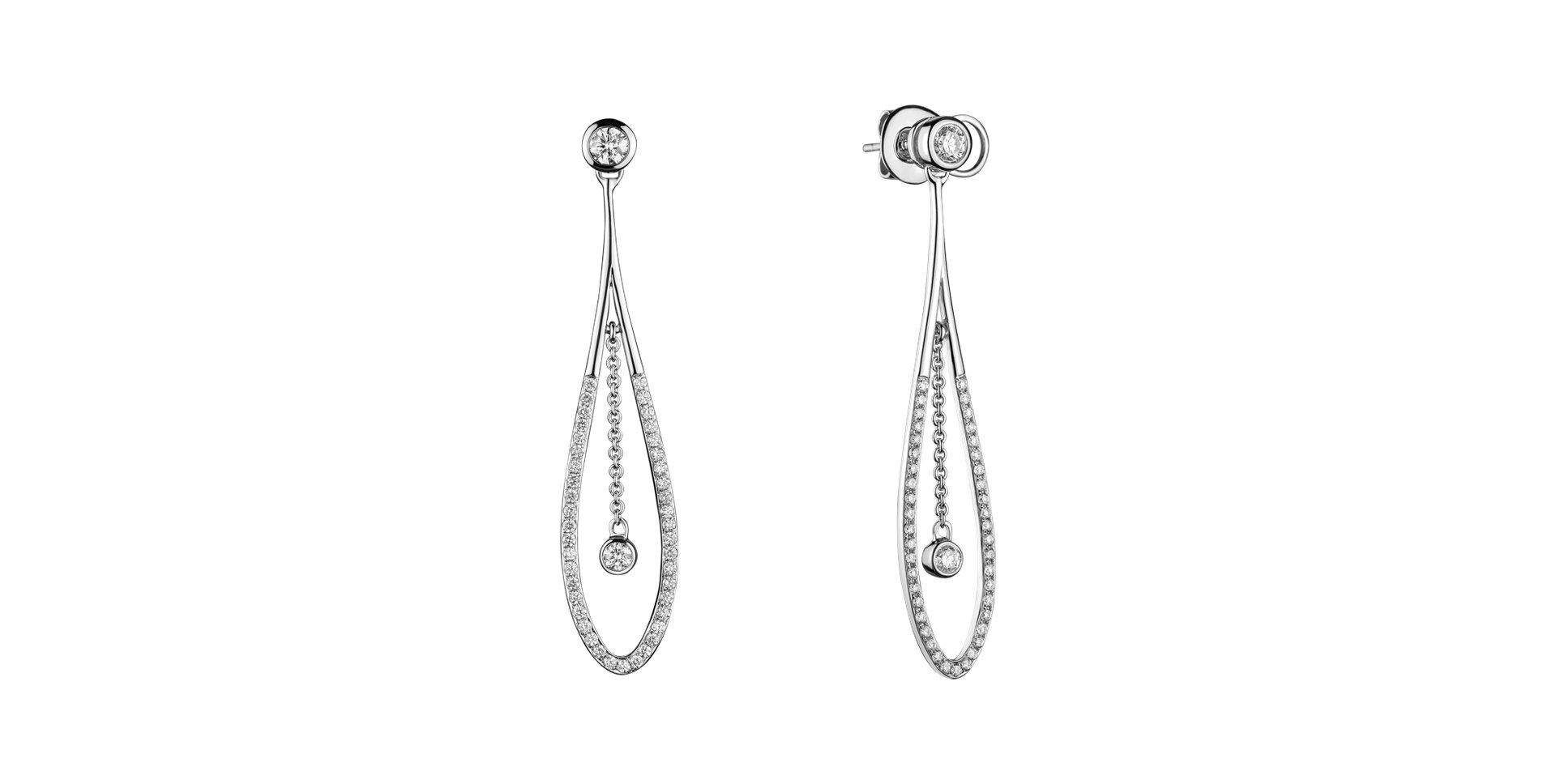 Náušnice s diamanty Wonder Tears