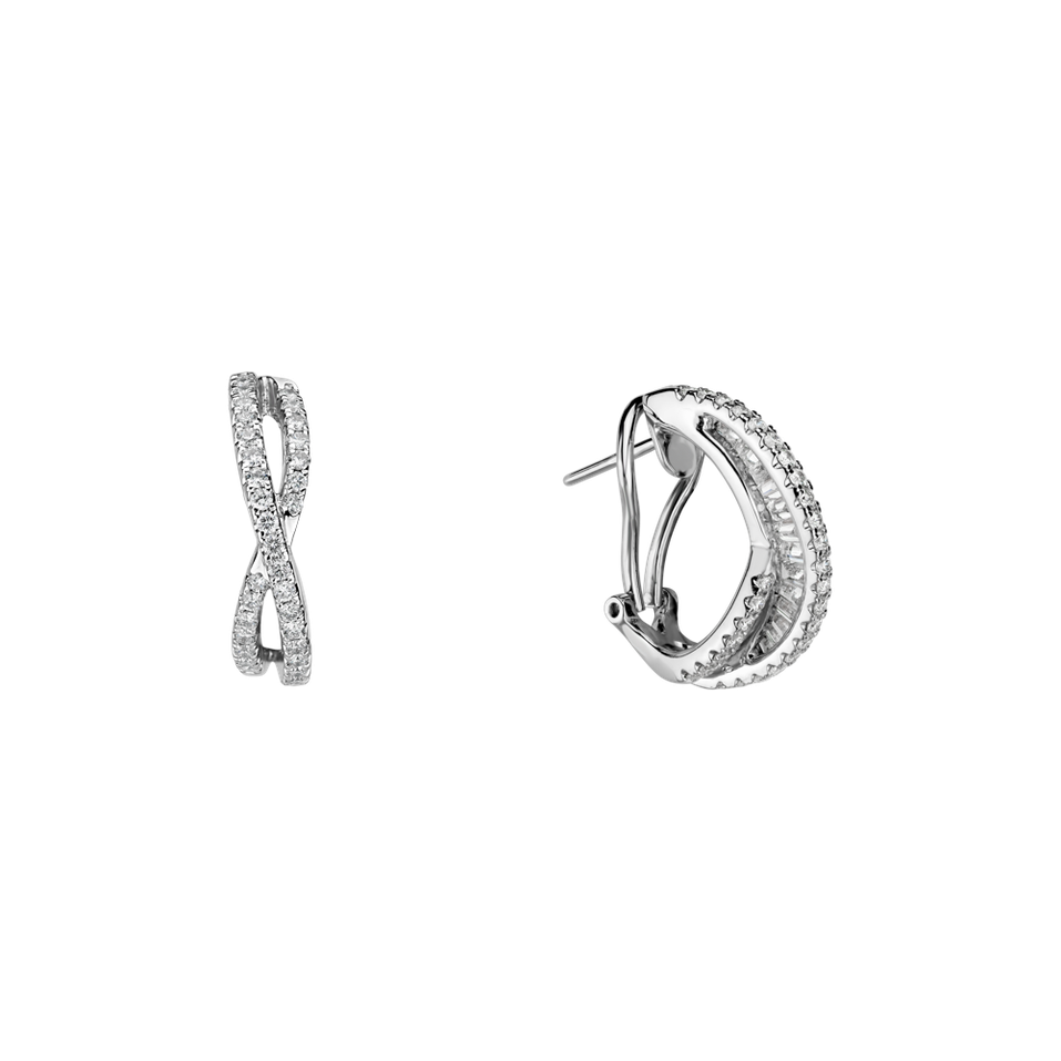 Náušnice s diamanty Eternity Elegance