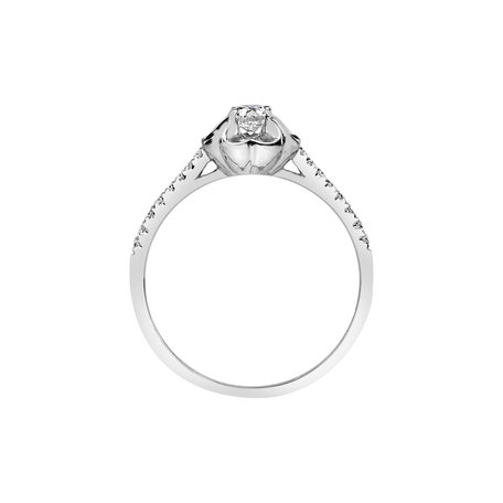 Prsten s diamanty Flower Vow