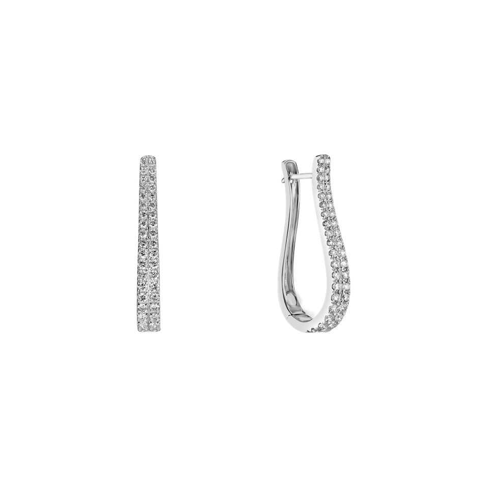 Náušnice s diamanty Kaylan