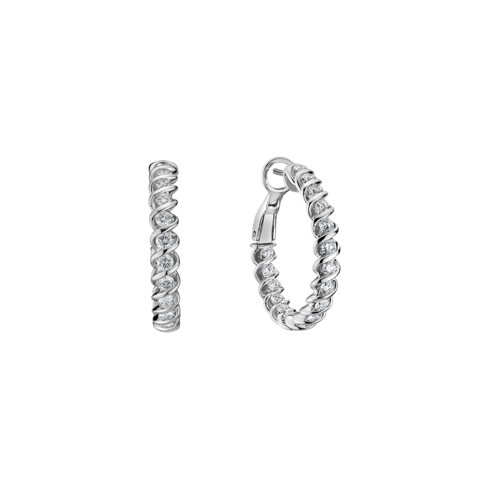 Náušnice s diamanty Fiorella