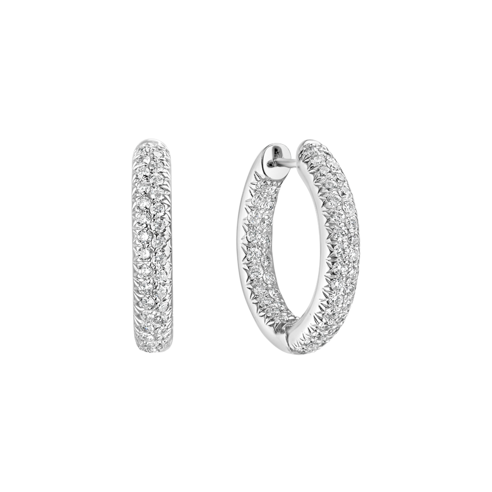 Náušnice s diamanty Shiny Night