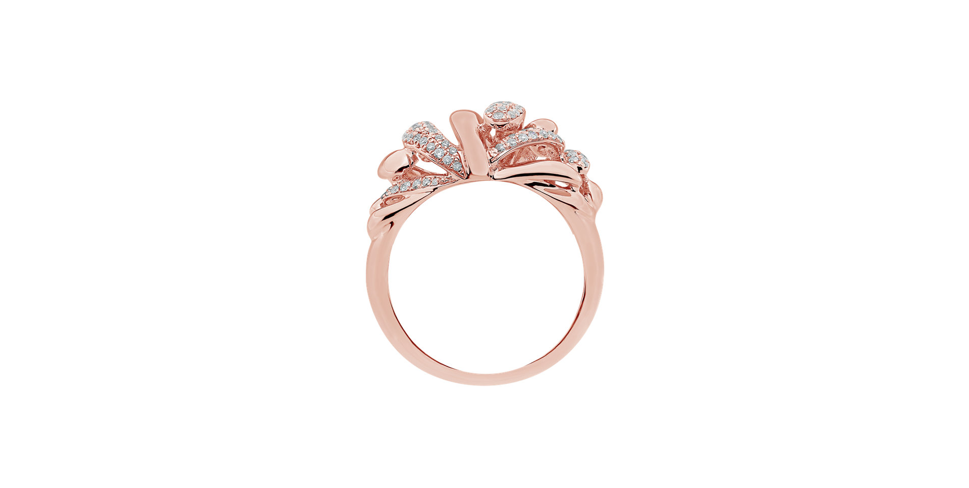 Prsten s diamanty Pink Rosemary