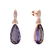 Náušnice s ametystem diamanty Siddharth3
