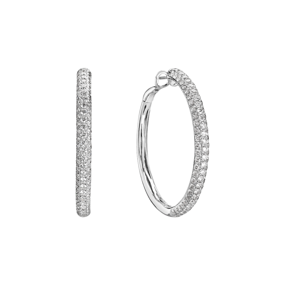 Náušnice s diamanty Luxury Jewel