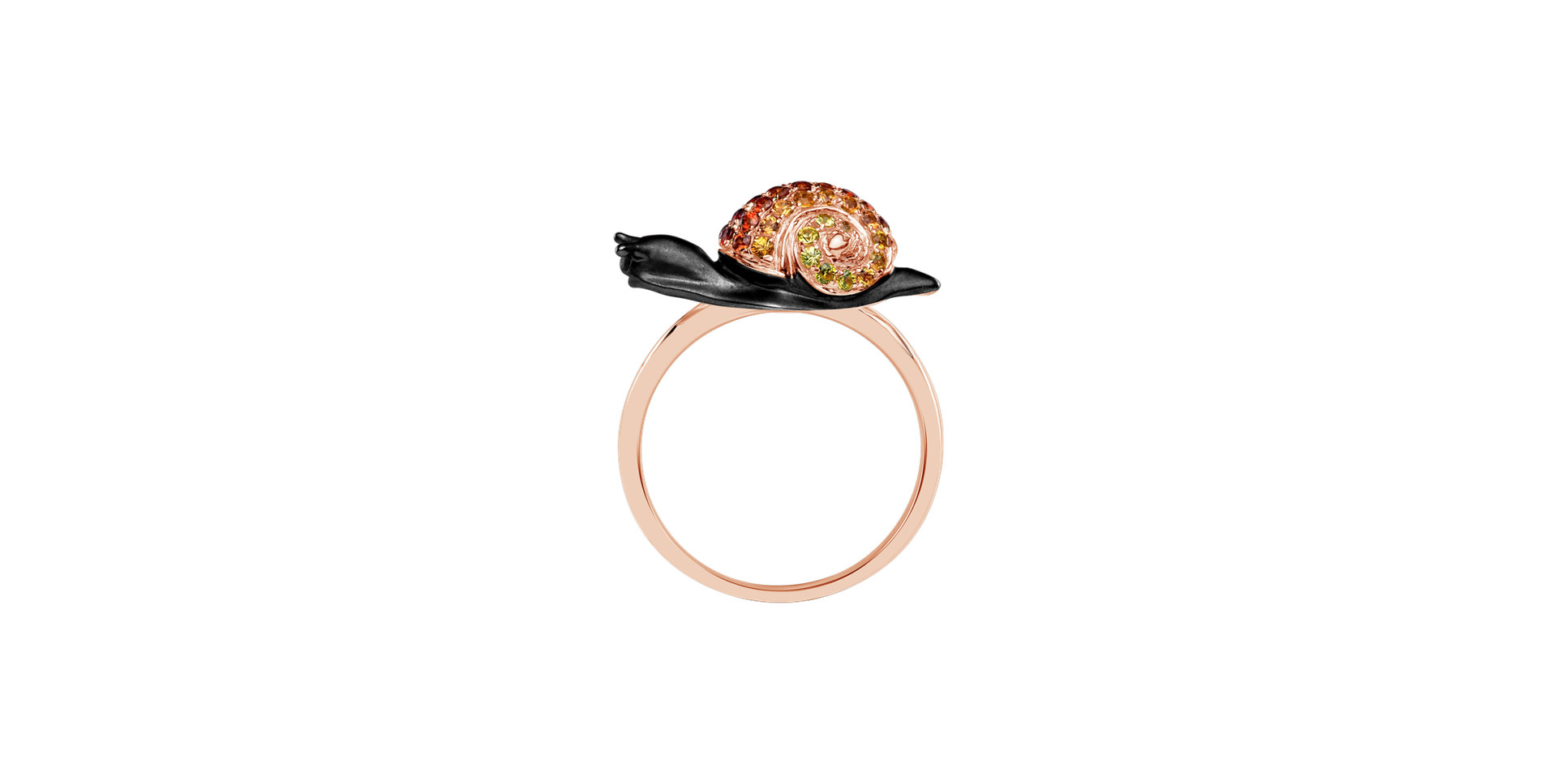 Prsten se safíry Luxury Snail
