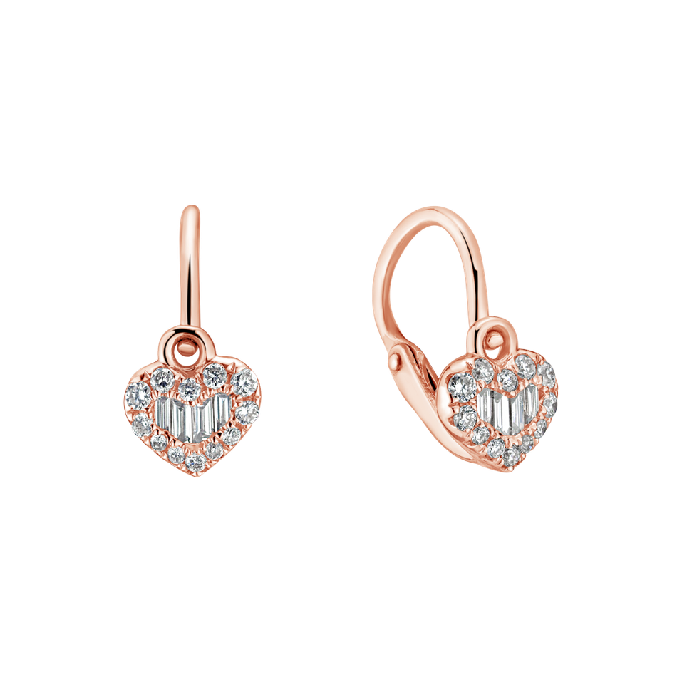 Dětské náušnice s diamanty Eden Hearts