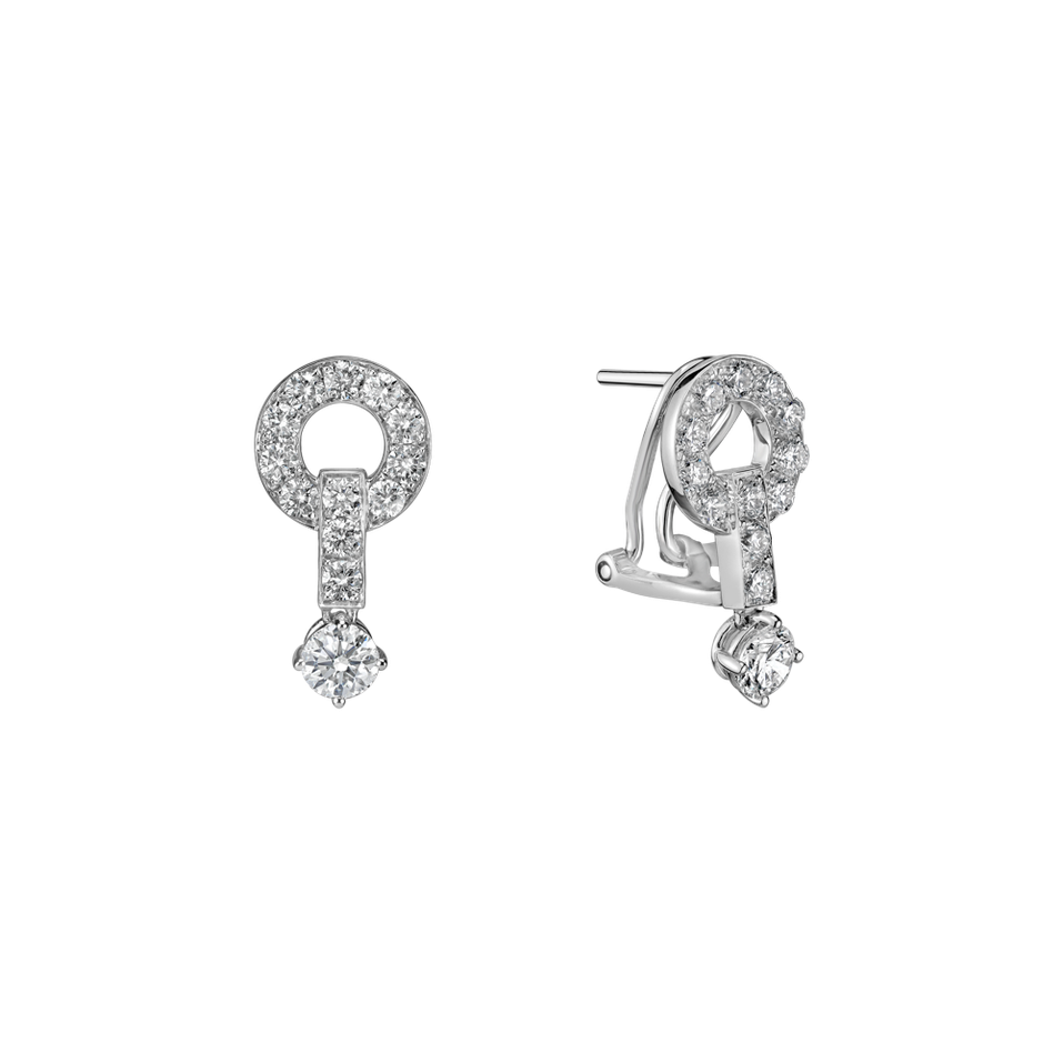 Náušnice s diamanty Water Lilies