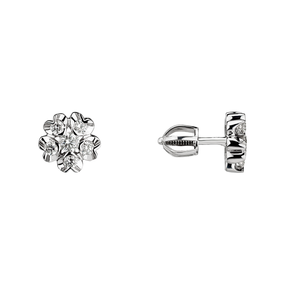 Náušnice s diamanty Asters