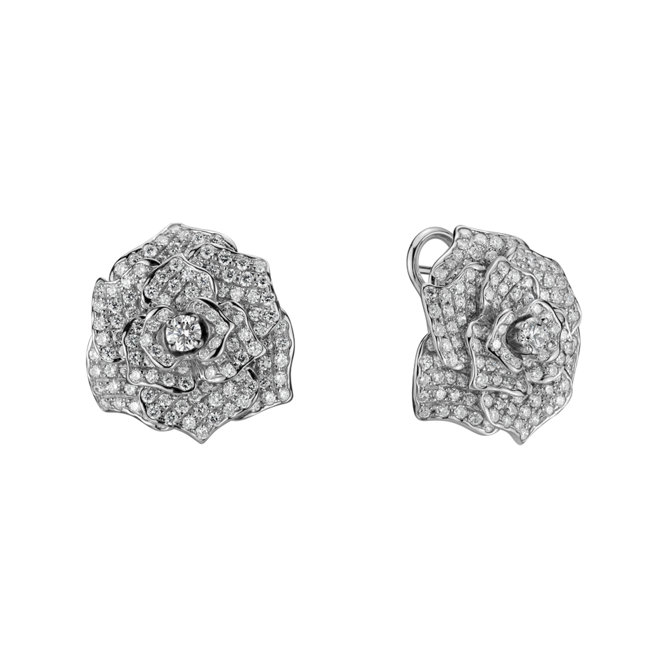 Náušnice s diamanty Witching Rose