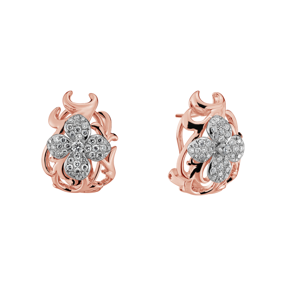 Náušnice s diamanty Leonidas