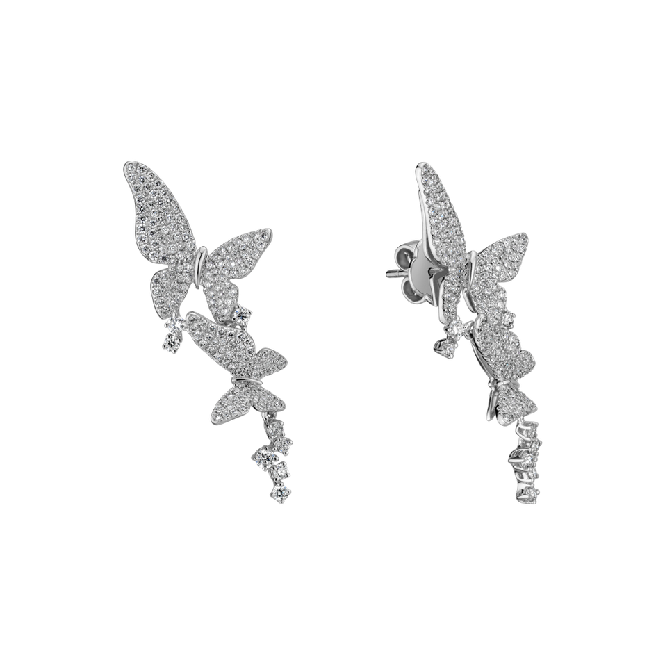 Náušnice s diamanty Eminence of Butterfly