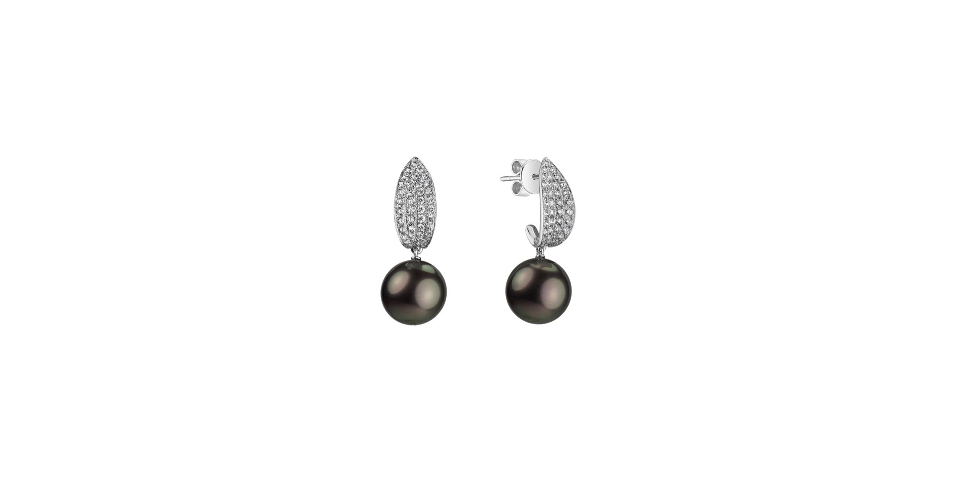 Náušnice s perlou a diamanty Ocean Suffering