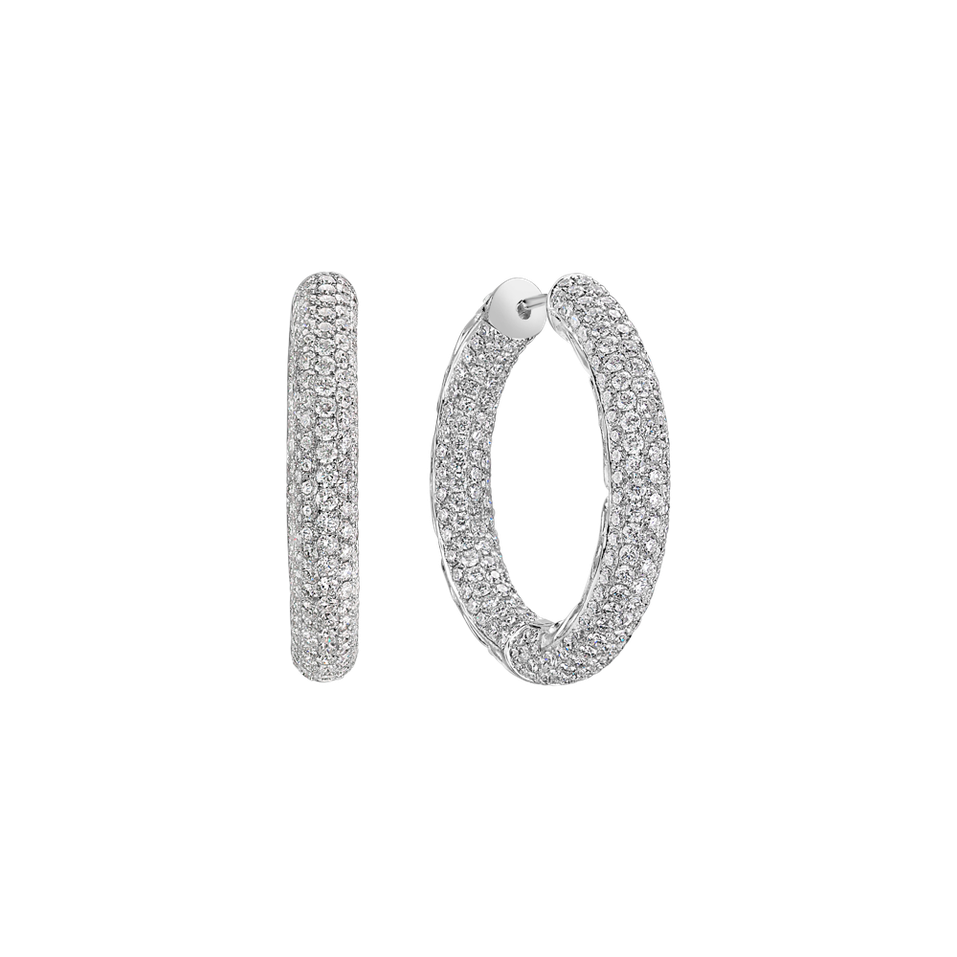 Náušnice s diamanty Sparkling Circle