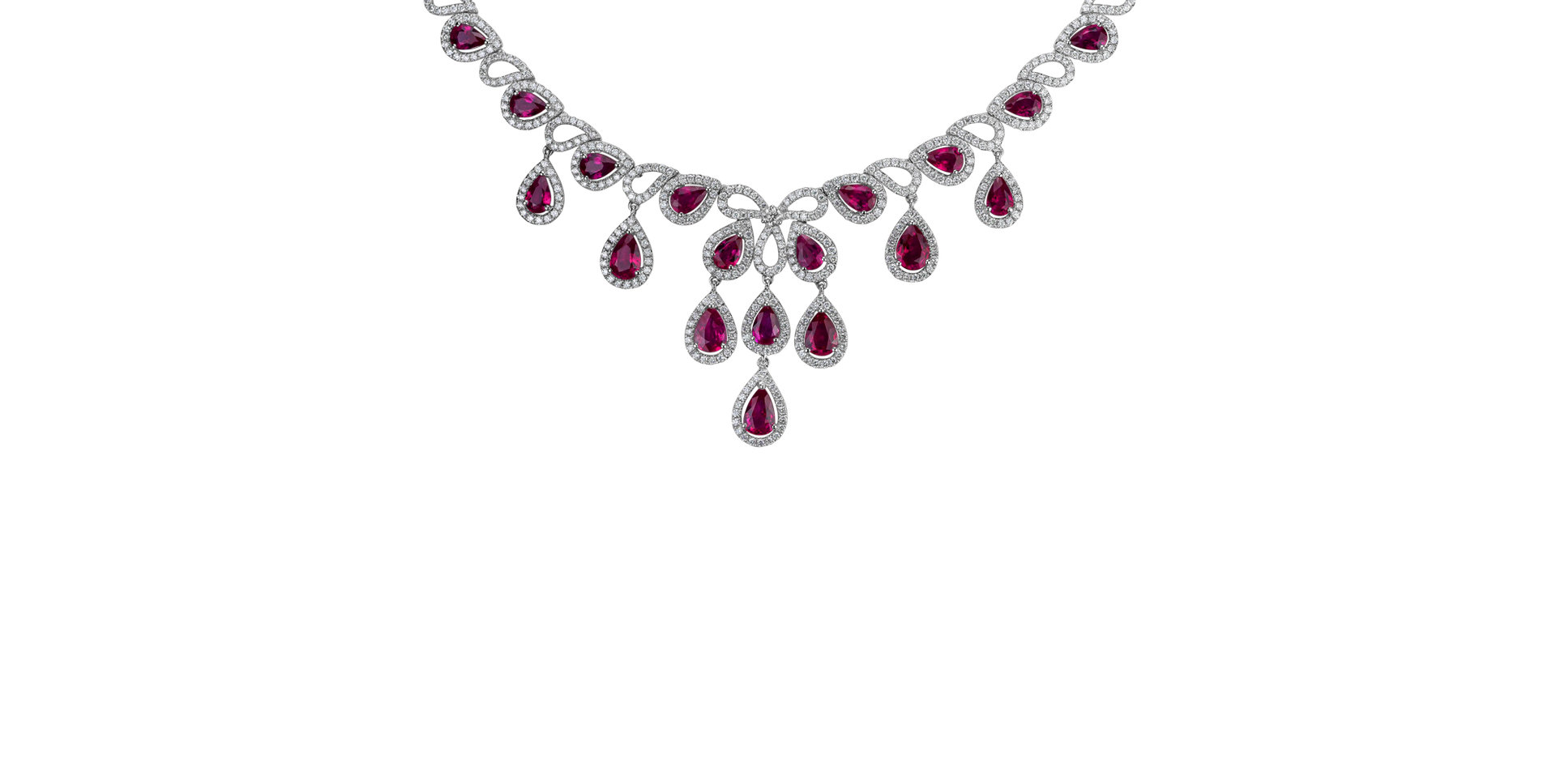 Náhrdelník s diamanty a rubíny Renaissance Eminence