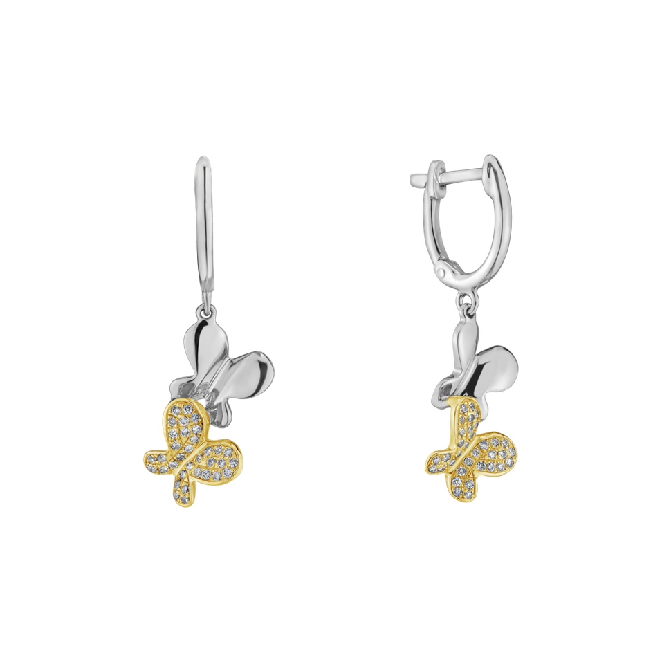 Náušnice s diamanty Fantastic Gem