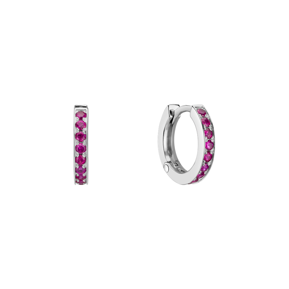 Náušnice s rubíny Everly