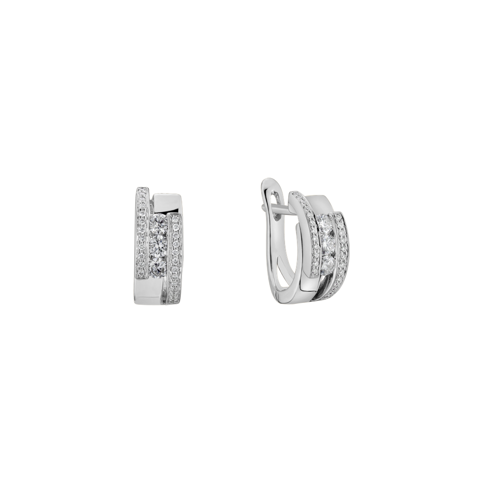 Náušnice s diamanty Galaxy Secret