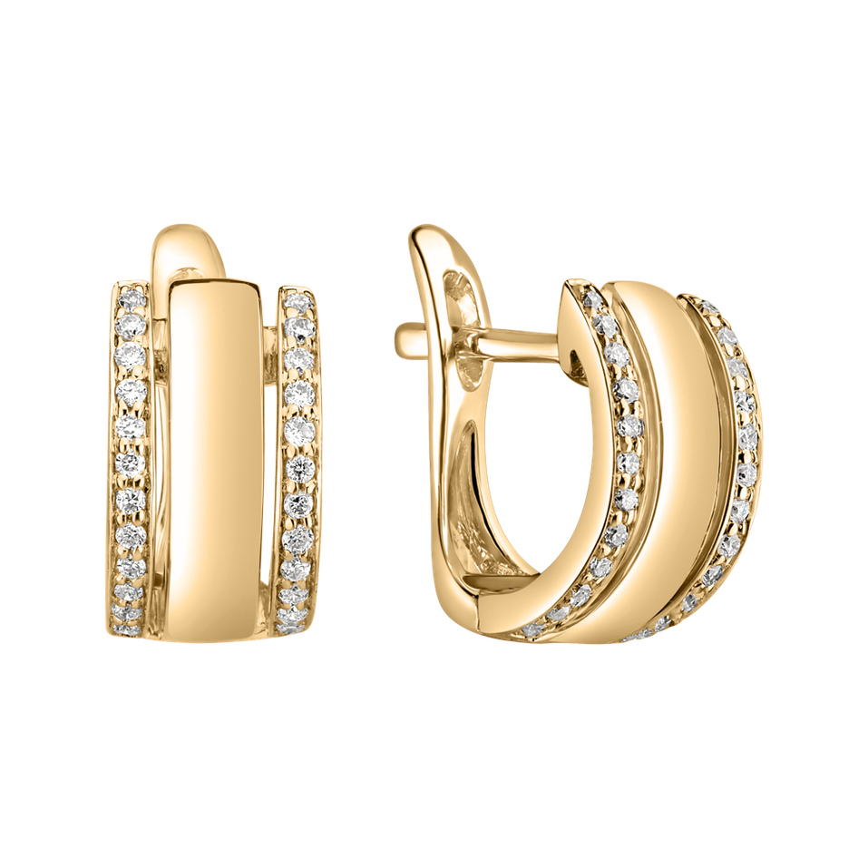 Náušnice s diamanty Amazing Symetry