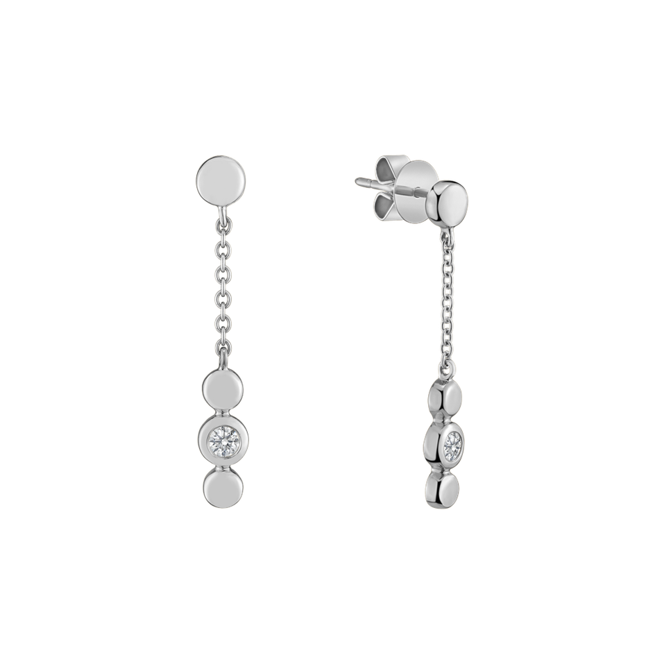 Náušnice s diamantem Miracle Waterfall