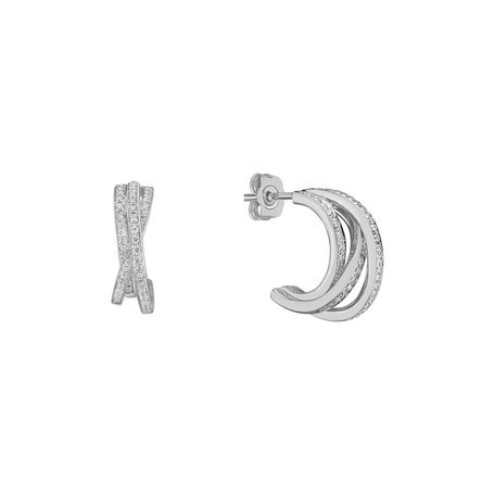 Náušnice s diamanty Infinite Dream