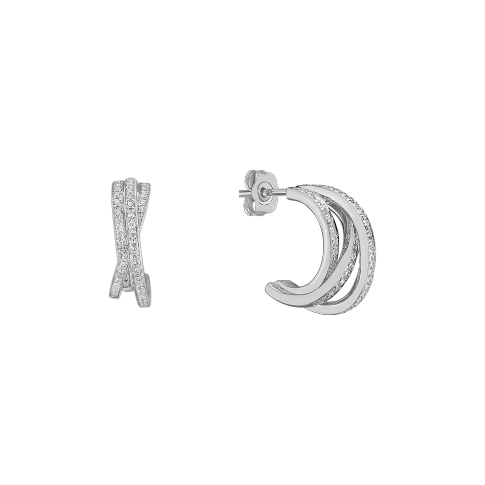 Náušnice s diamanty Infinite Dream