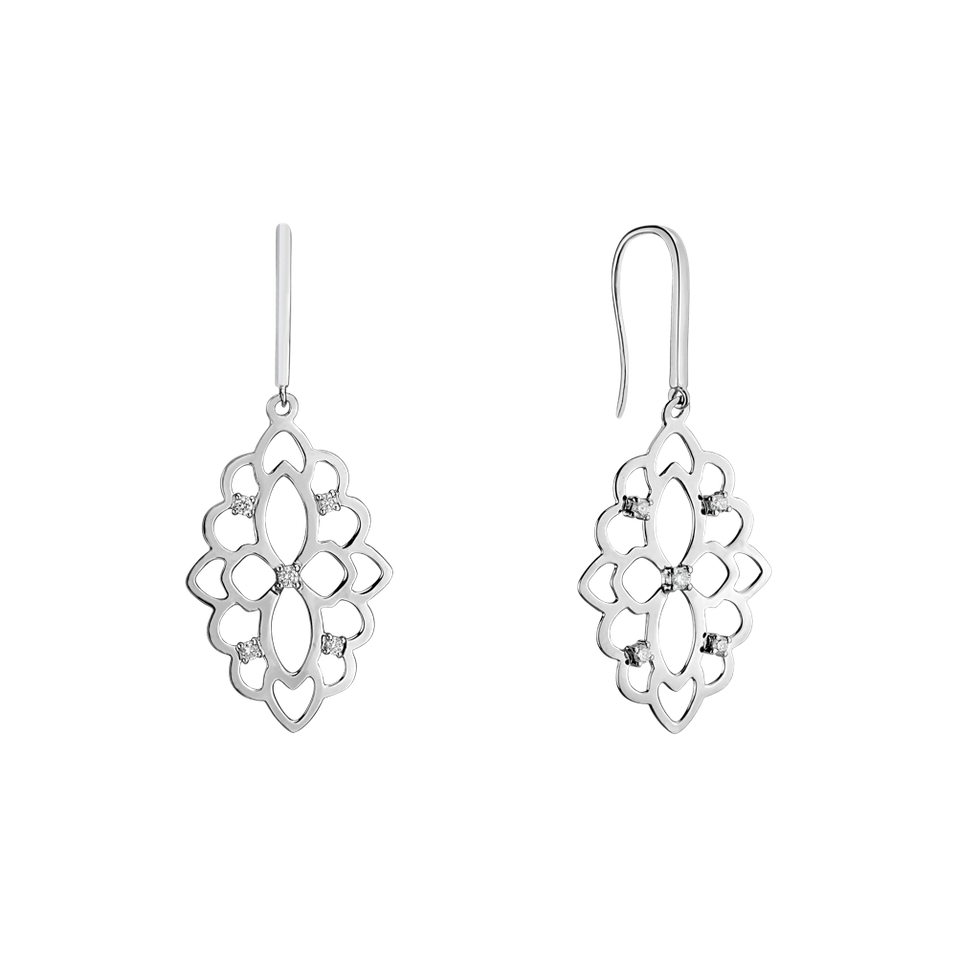 Náušnice s diamanty Folk Heritage