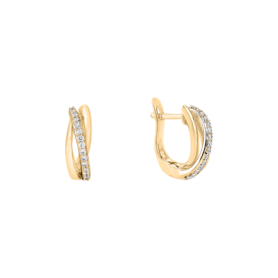 Náušnice s diamanty Klaudie