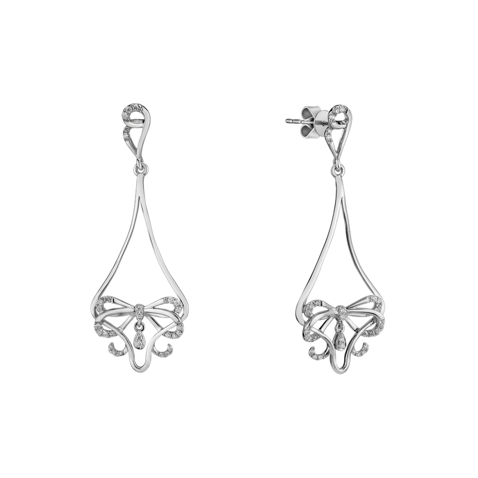 Náušnice s diamanty Butterfly Eden