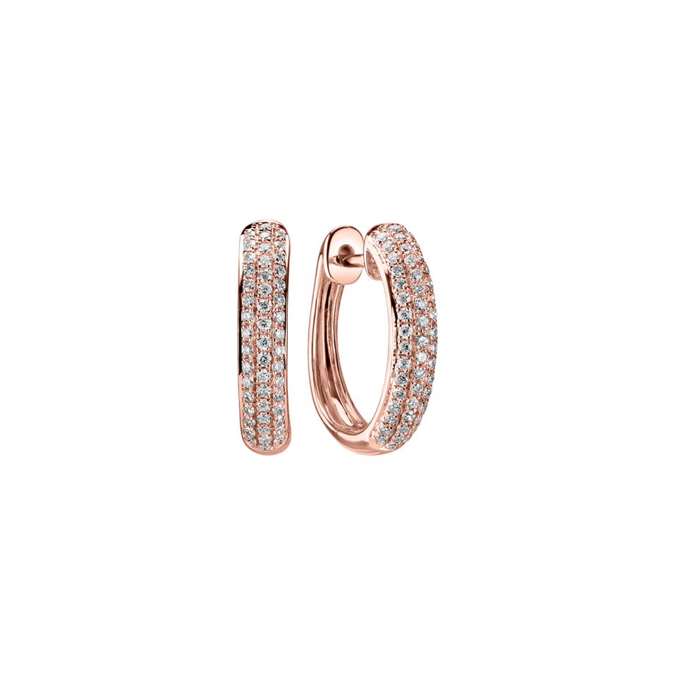 Náušnice s diamanty Eternity Melody