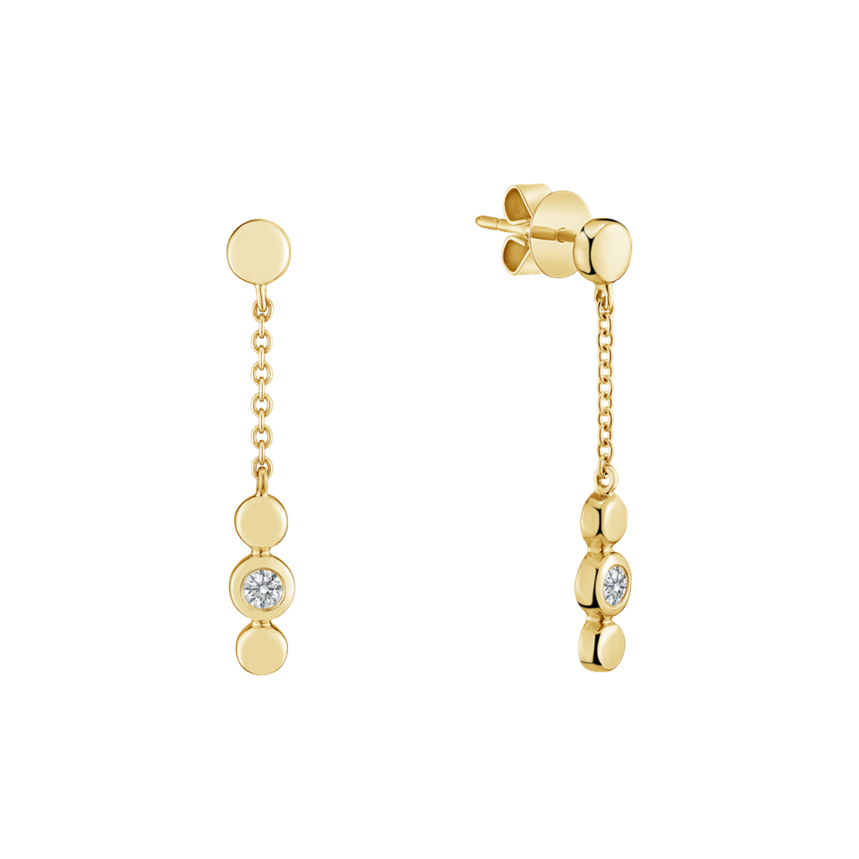 Náušnice s diamantem Miracle Waterfall