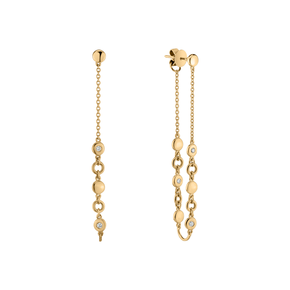 Náušnice s diamanty Endless Waterfall