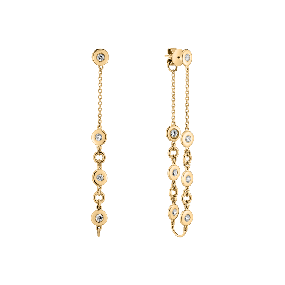 Náušnice s diamanty Endless Waterfall