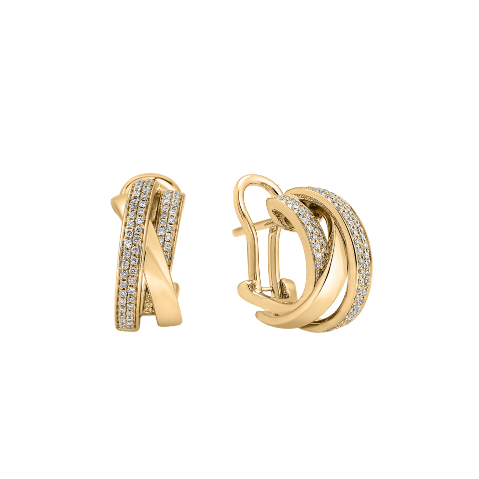 Náušnice s diamanty Miracle Labyrinth