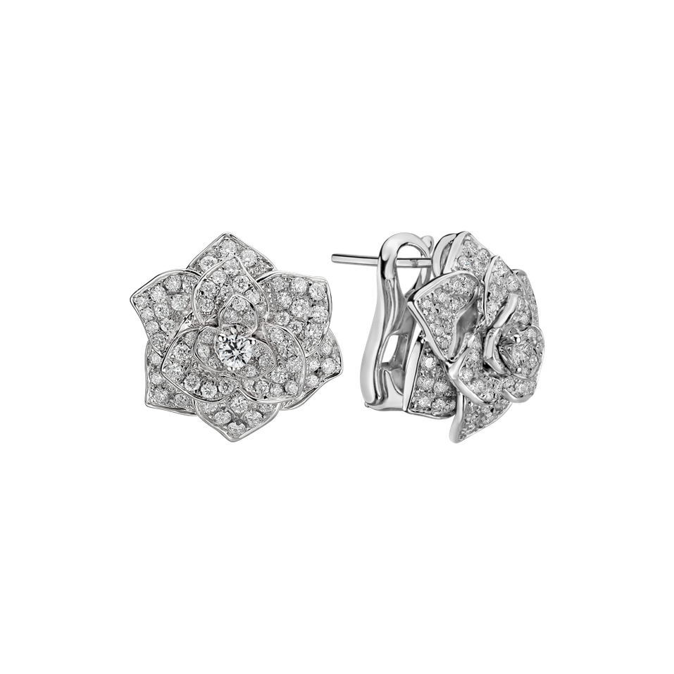 Náušnice s diamanty Flower of Youth