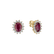 Náušnice s rubínem a diamanty Princess Sparkle3