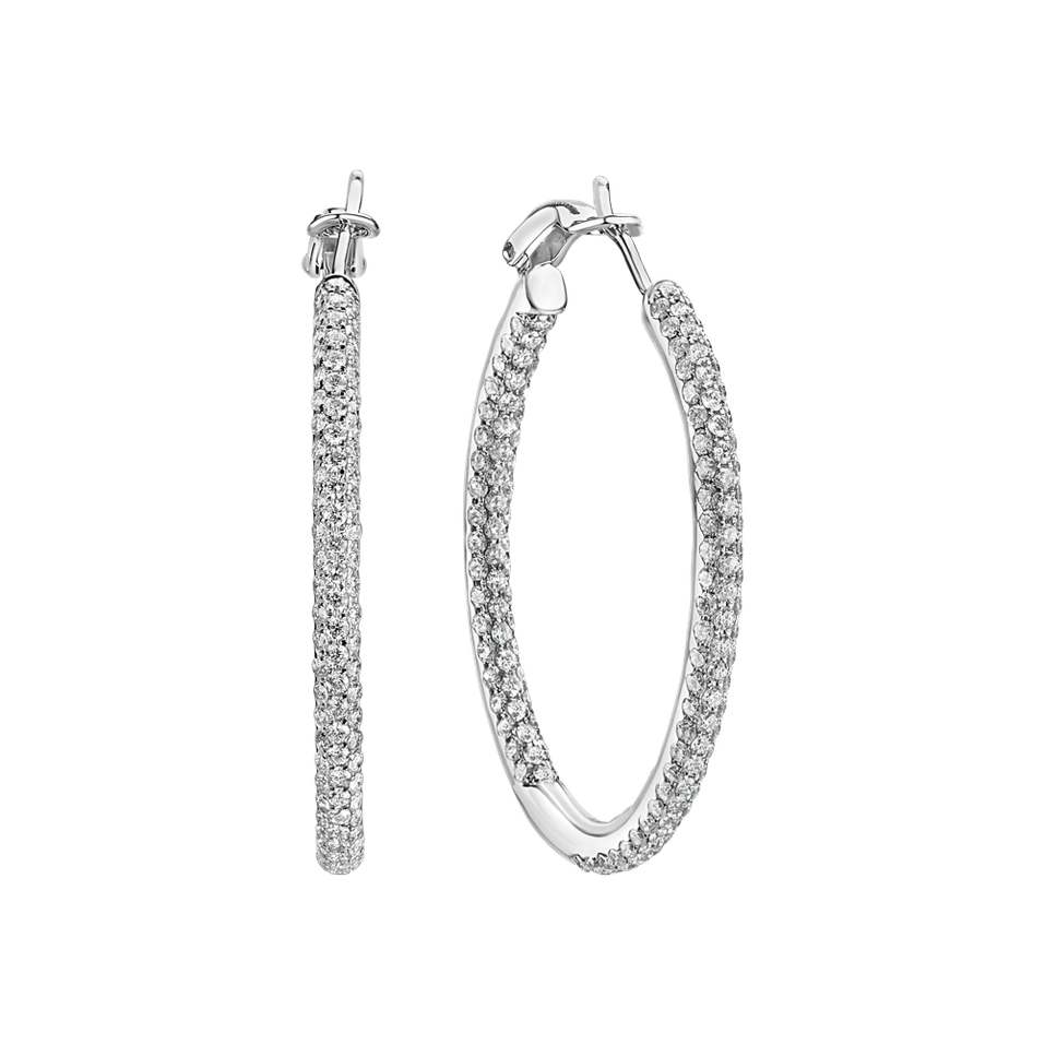 Náušnice s diamanty Moonlight Rain