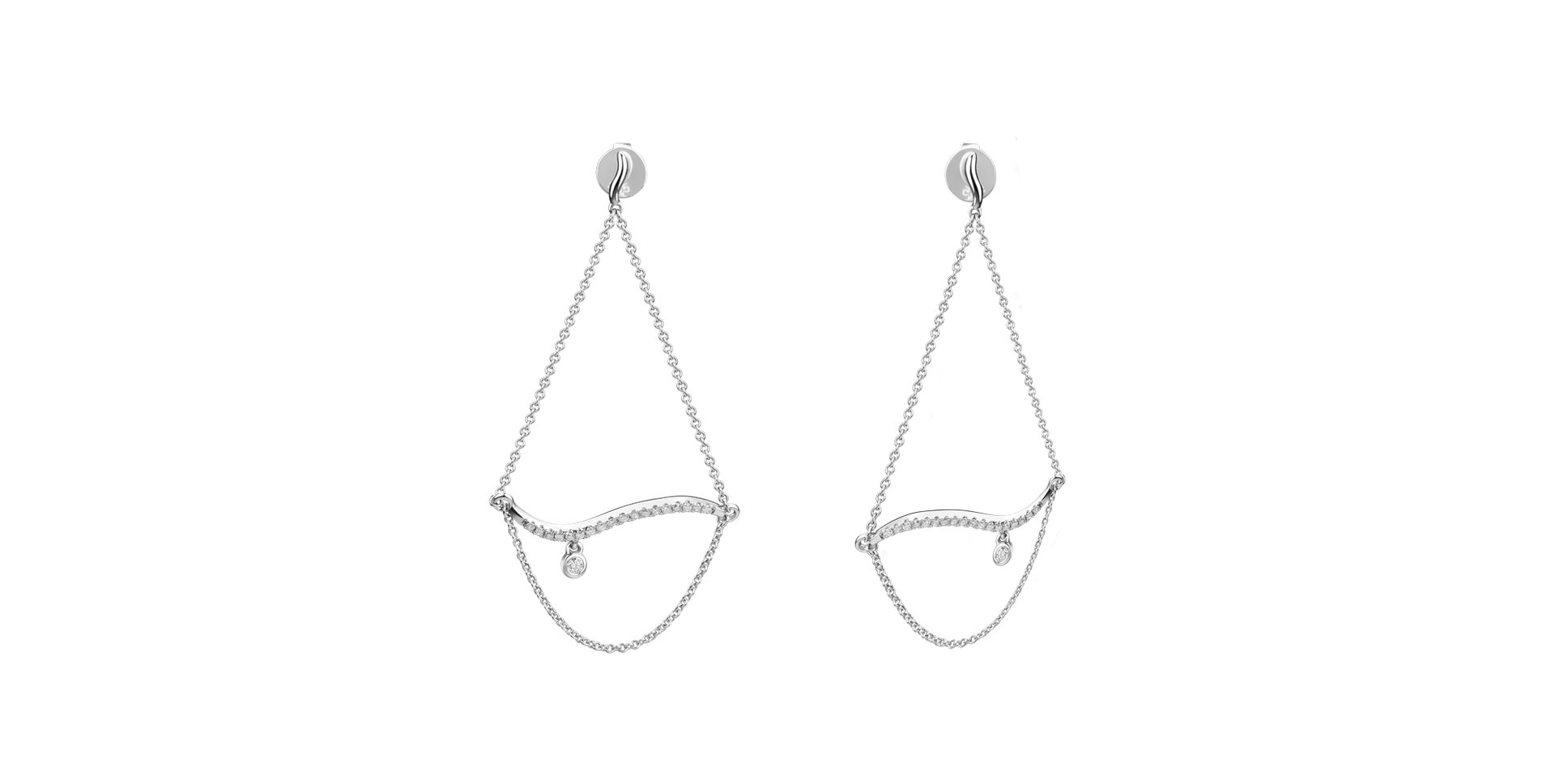 Náušnice s diamanty Oriental Princess