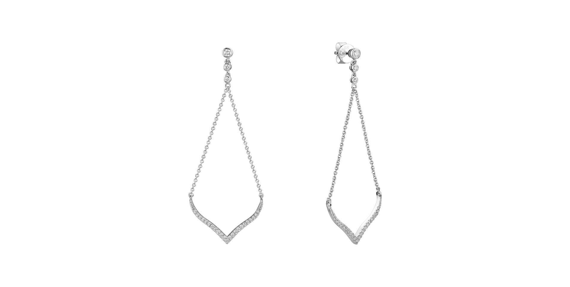 Náušnice s diamanty Virgin Waterfall