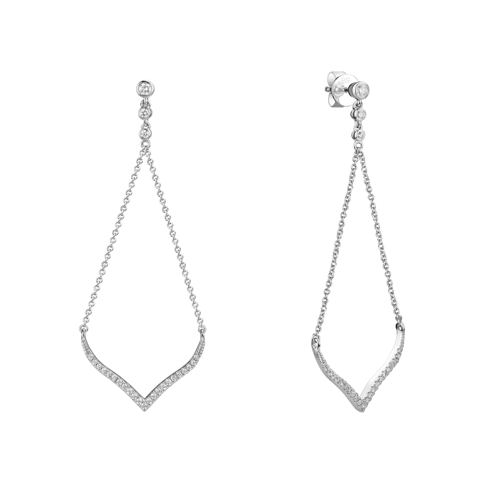 Náušnice s diamanty Virgin Waterfall