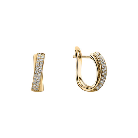 Náušnice s diamanty Sparkling Mosaic