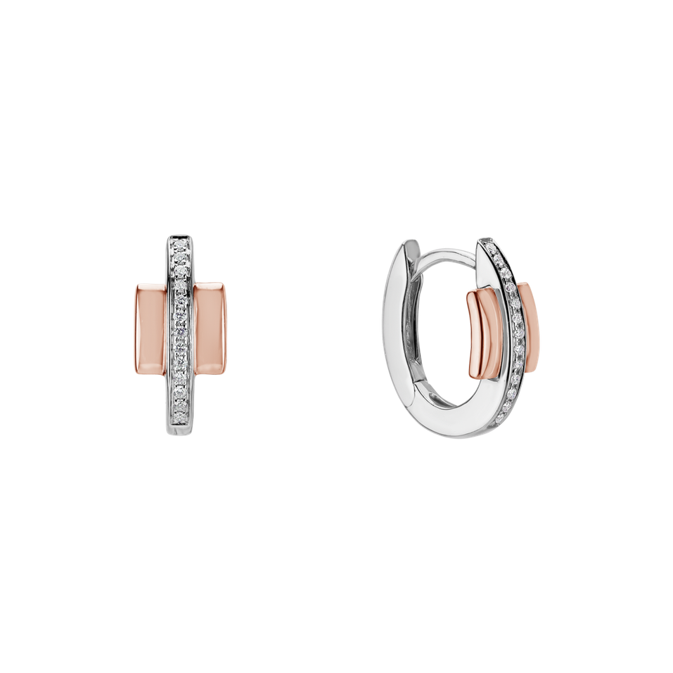 Náušnice s diamanty Midnight Streamer