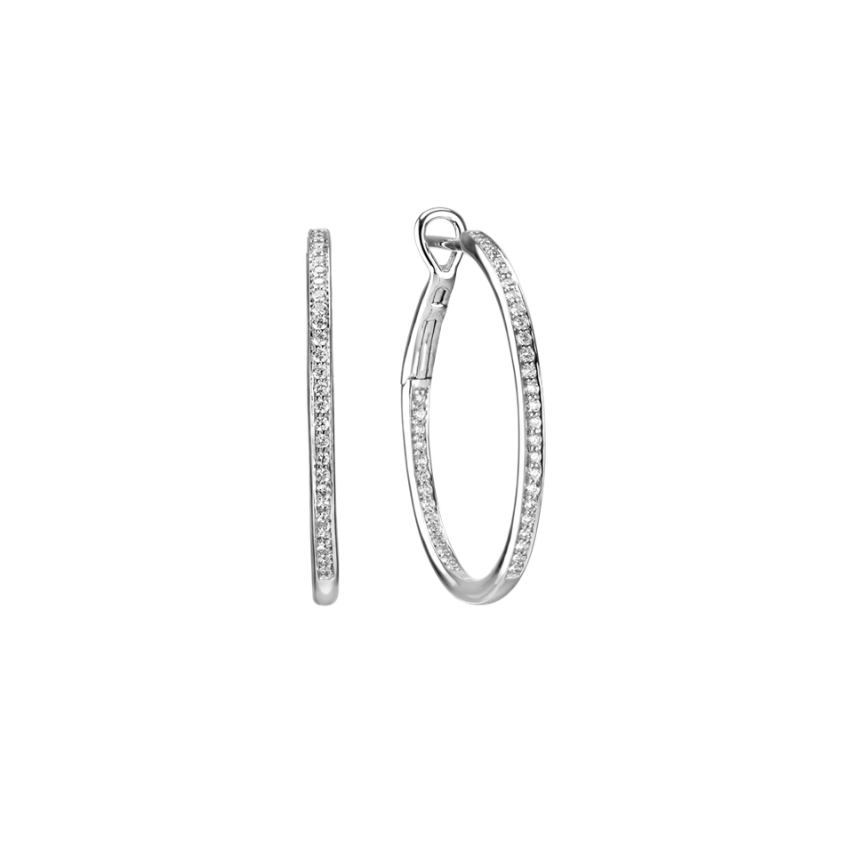 Náušnice s diamanty Eternity Gleam