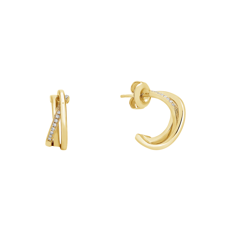 Náušnice s diamanty Infinite Dream