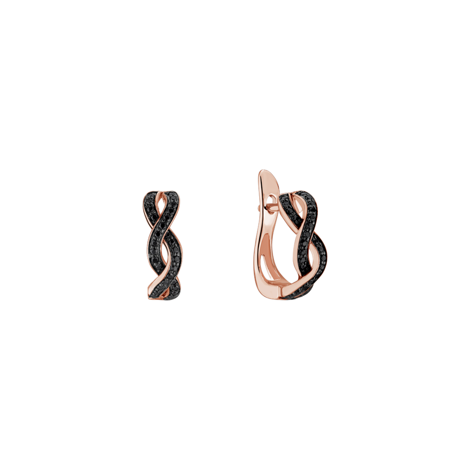 Náušnice s černými diamanty Dream Symphony