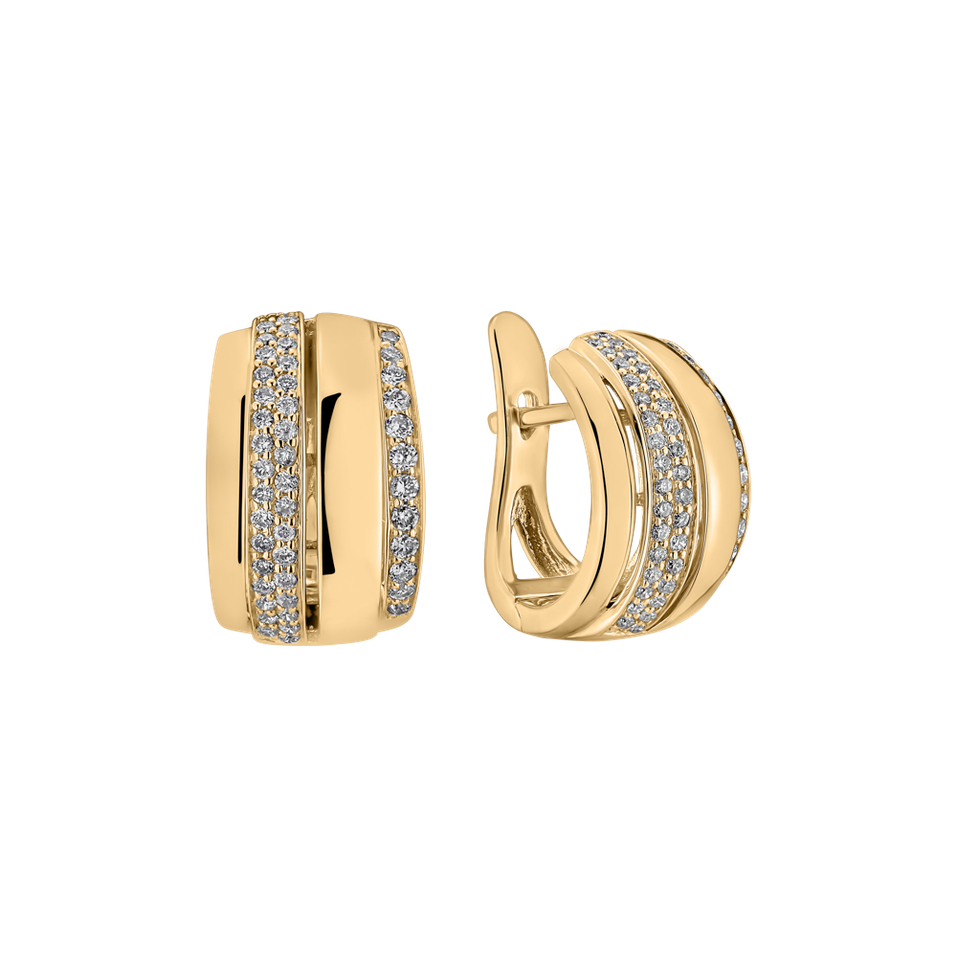 Náušnice s diamanty Exquisite Feeling