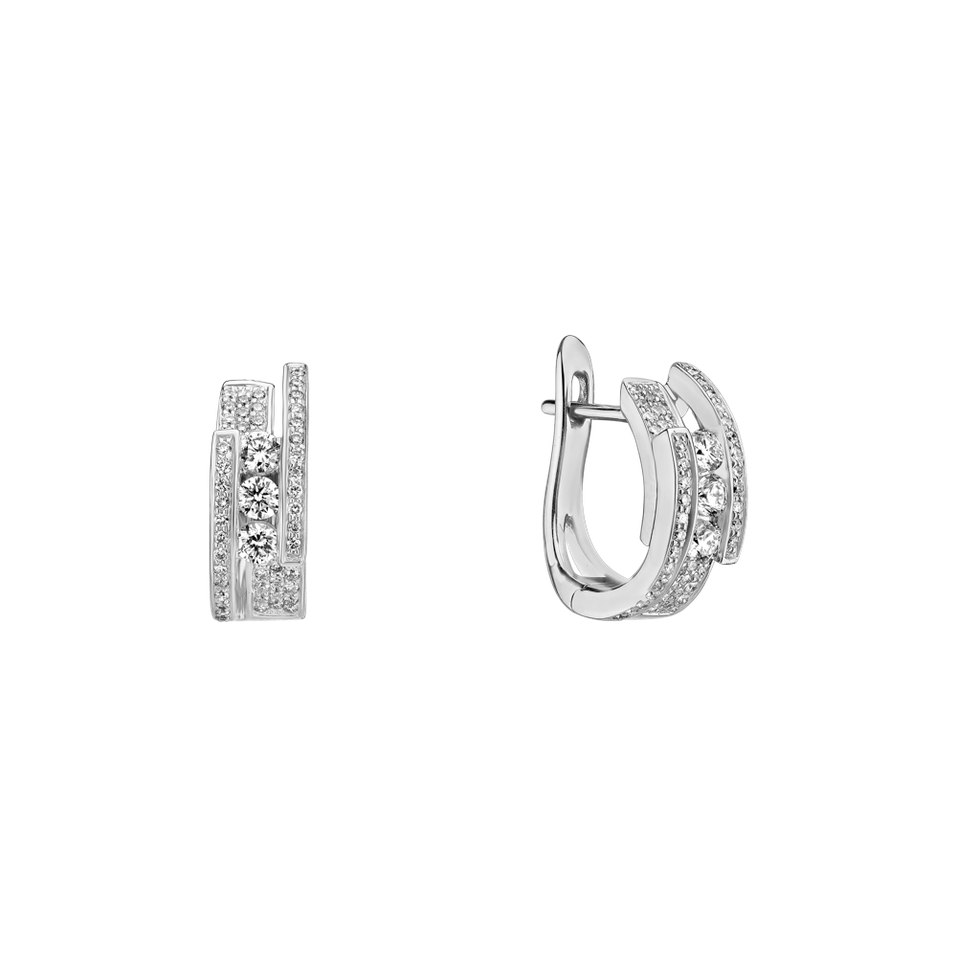 Náušnice s diamanty Galaxy Secret